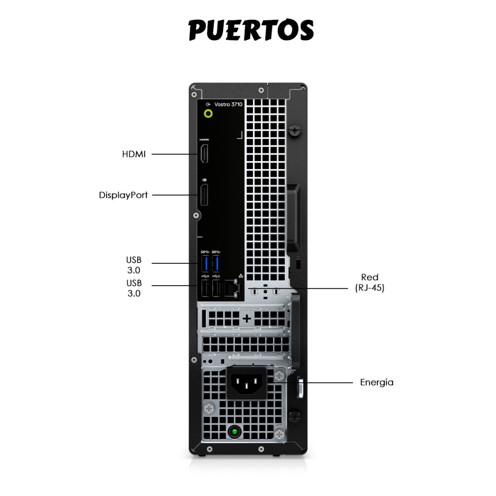Torre Dell Vostro 3710 i7 12th 8GB SSD 512GB | KM Systems