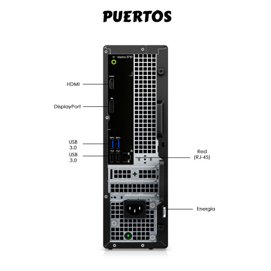 Torre Dell i7 12th 8GB SSD 512GB + Monitor 22″ | KM Systems