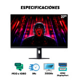 Monitor Gamer Xiaomi G27i 27″ FHD 200Hz 1ms | KM Systems
