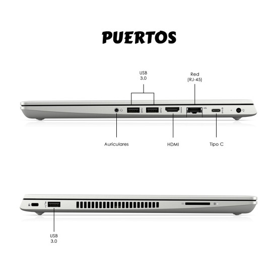 Portátil HP ProBook 445 G6 Ryzen 5 8GB SSD 240GB | KM Systems
