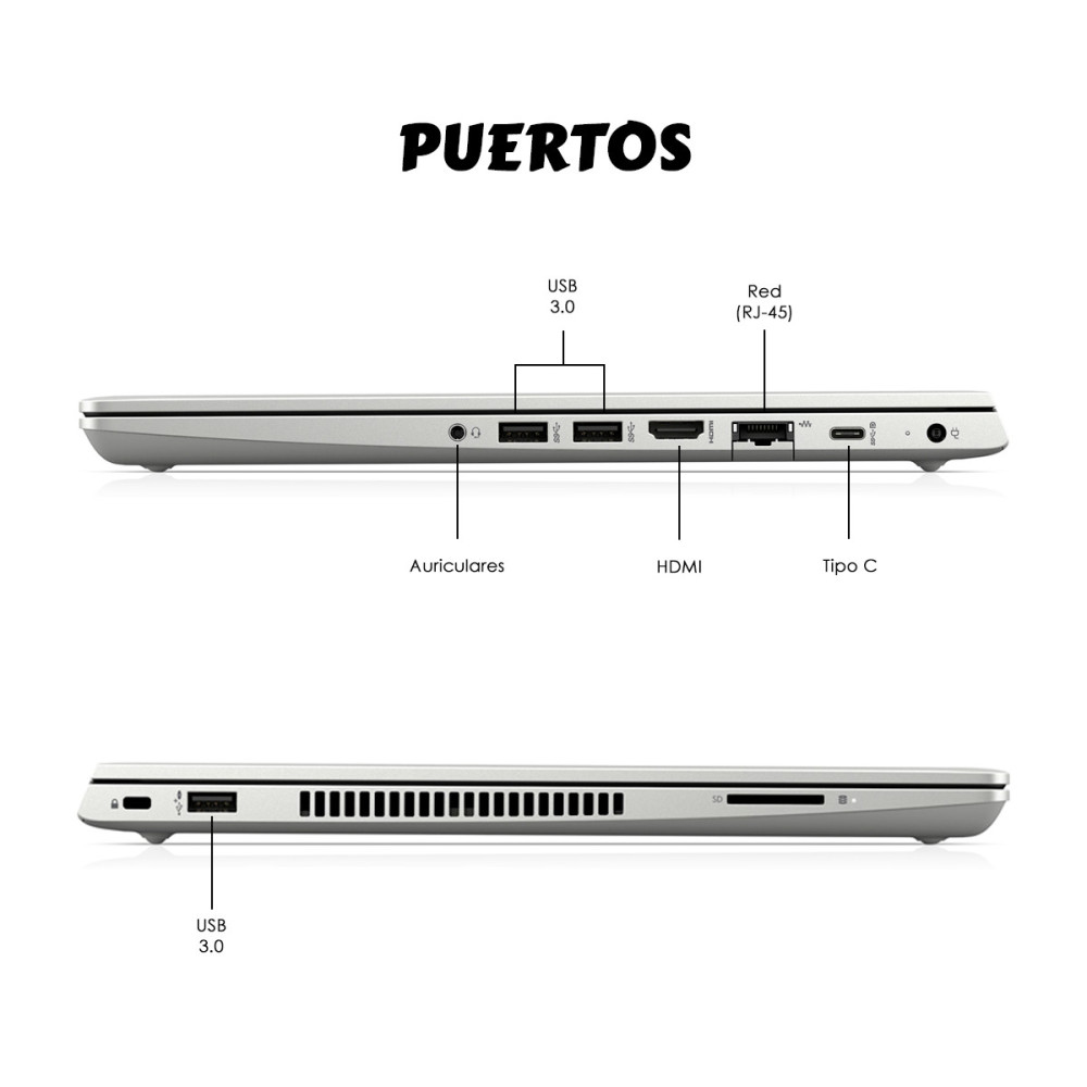 Portátil HP ProBook 445 G6 Ryzen 5 8GB SSD 240GB | KM Systems