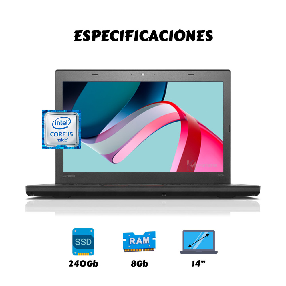 Lenovo ThinkPad T460 i5 6ª Gen 8Gb Ram 240Gb Ssd | KM Systems