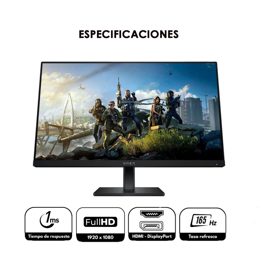 Monitor Gamer HP Omen Full HD 165Hz 1ms