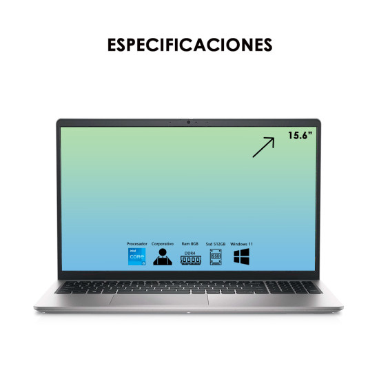 Portátil Dell Inspiron 3520 Core I5 12th Ram 8gb Ssd 512gb (Nuevo con caja abierta)