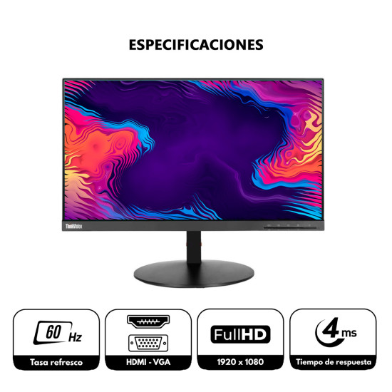 Monitor Lenovo ThinkVision T22i-20 21.5" Full HD | KM Systems