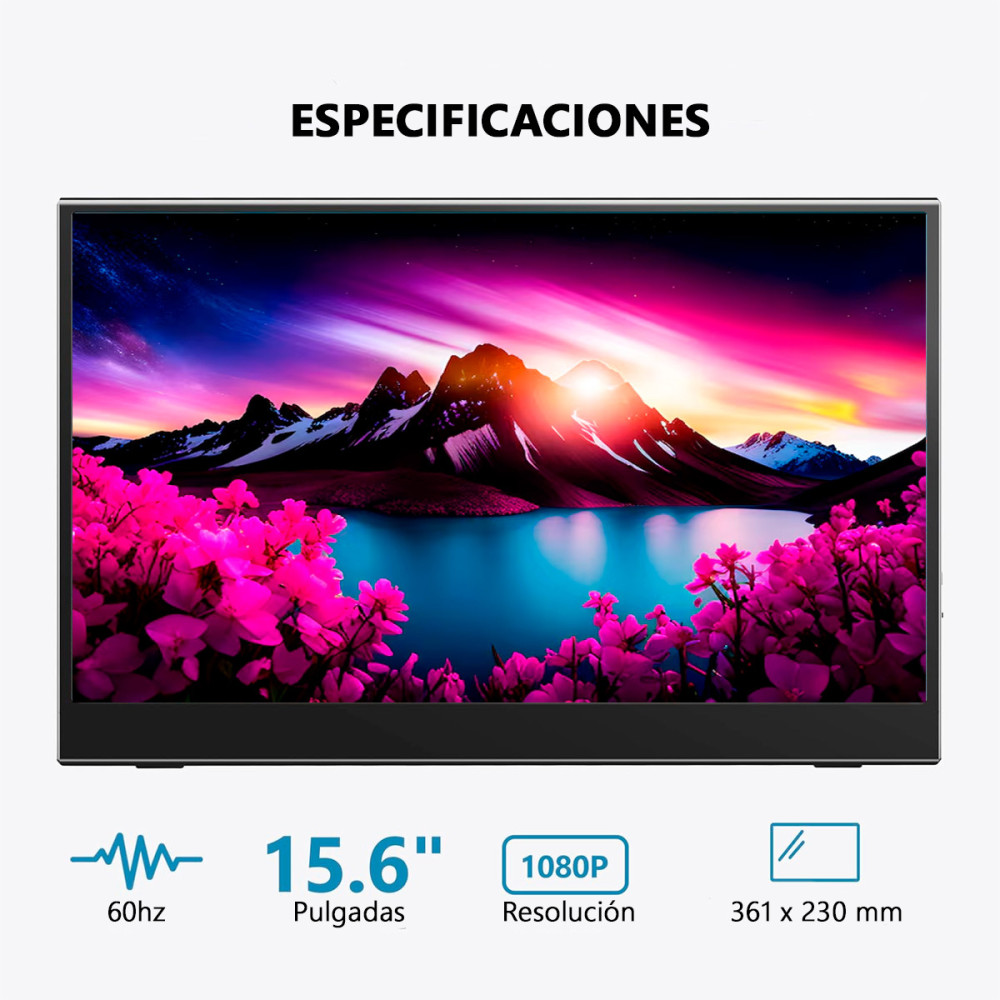 Monitor Portátil 15.6 Full HD IPS | KM Systems