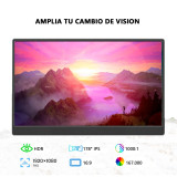 Monitor Portátil 15.6" Full HD Mini HDMI | KM Systems