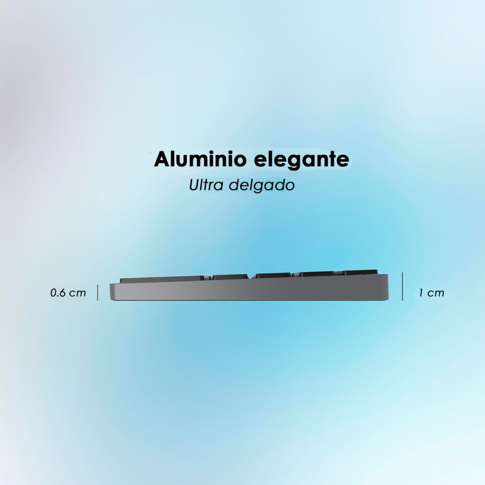 Teclado Bluetooth Silencioso Compatible con Apple iMac | KM Systems