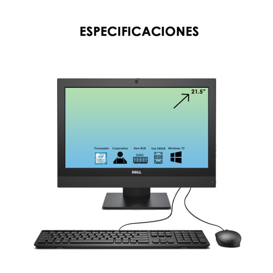 Todo en Uno Dell 21.5" Core i7 7th | KM Systems