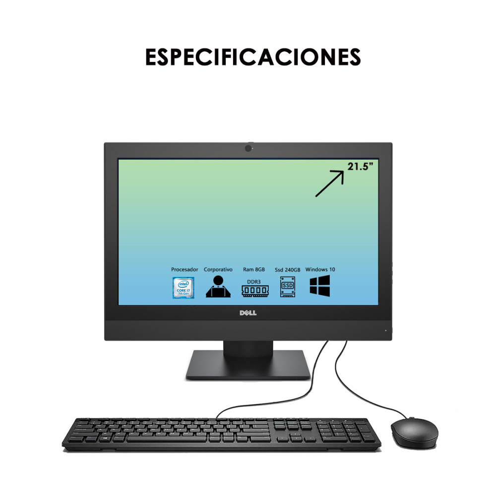 Todo en Uno Dell 21.5" Core i7 7th | KM Systems