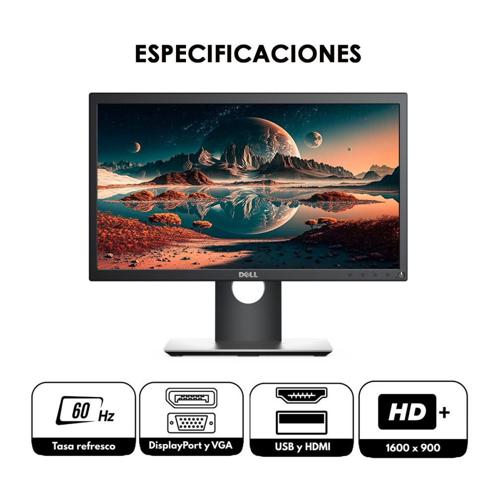 Monitor Dell 20" Ajuste Ergonómico | KM Systems