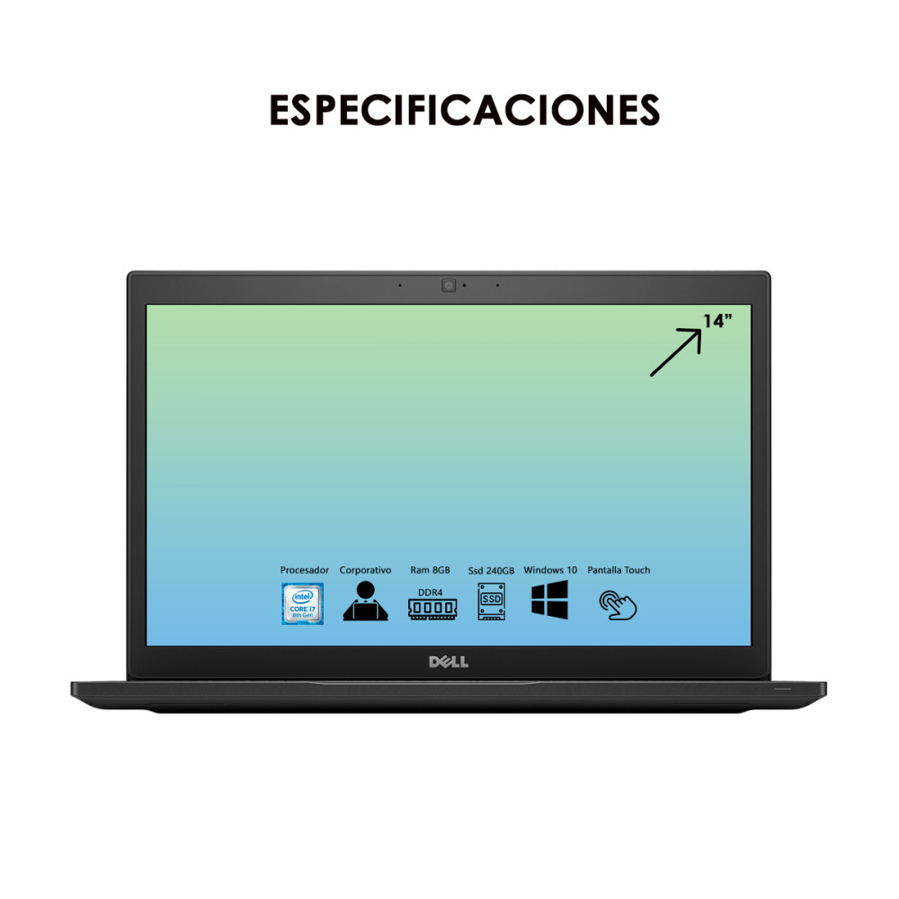 Portátil Táctil Dell Latitude 7490 i7 8th | KM Systems