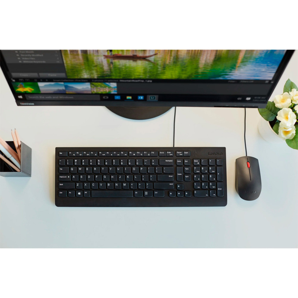 Combo Lenovo Teclado Y Mouse Alámbrico Corporativo