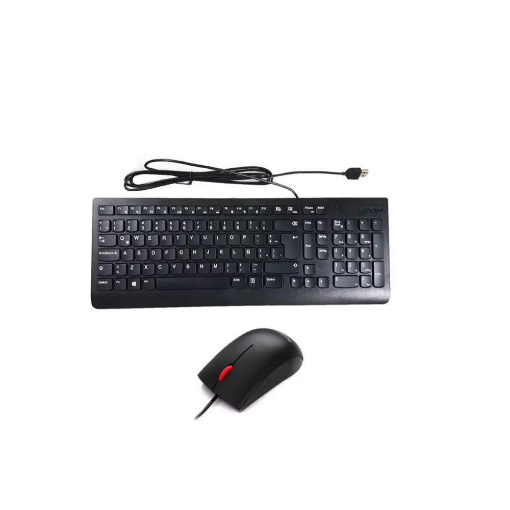 Combo Lenovo Teclado Y Mouse Alámbrico Corporativo