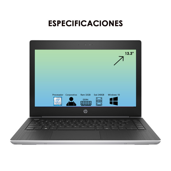 Portatil Hp I5 7ma Gen 240gb Ssd Ram 8gb