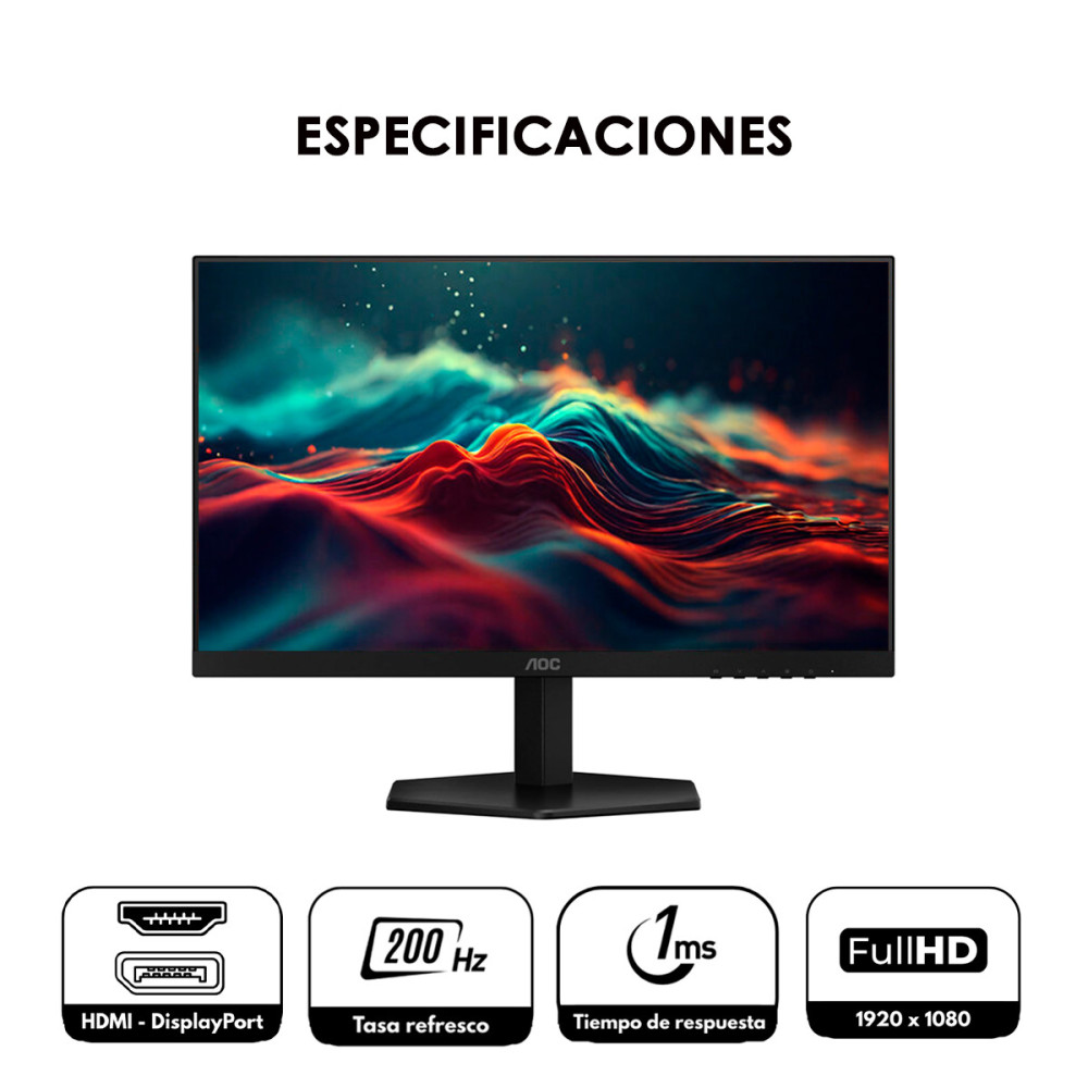 Monitor Gamer AOC 24" 200Hz | KM Systems