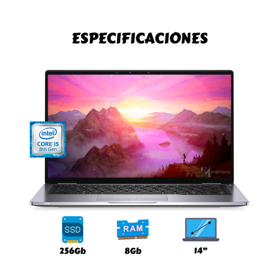Portátil Dell 7400 Táctil 360 i5 8th 8GB SSD 256GB | KM Systems