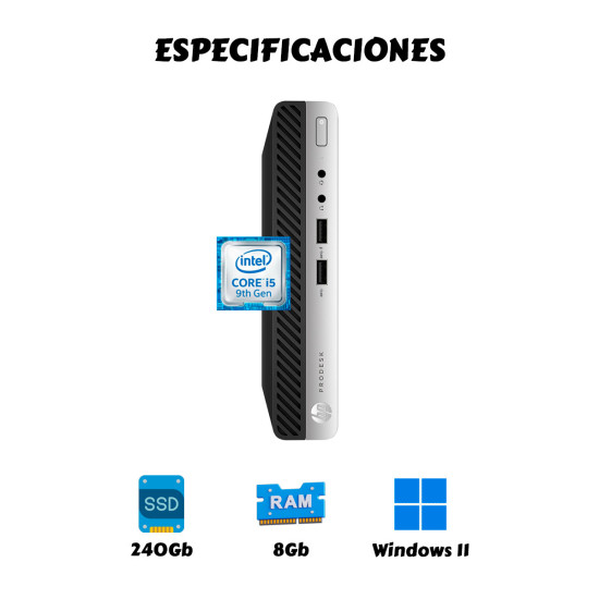Mini PC Core i5 9th 8GB SSD 256GB Compacto | KM Systems