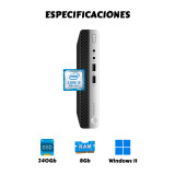 Mini PC Core i5 9th 8GB SSD 256GB Compacto | KM Systems