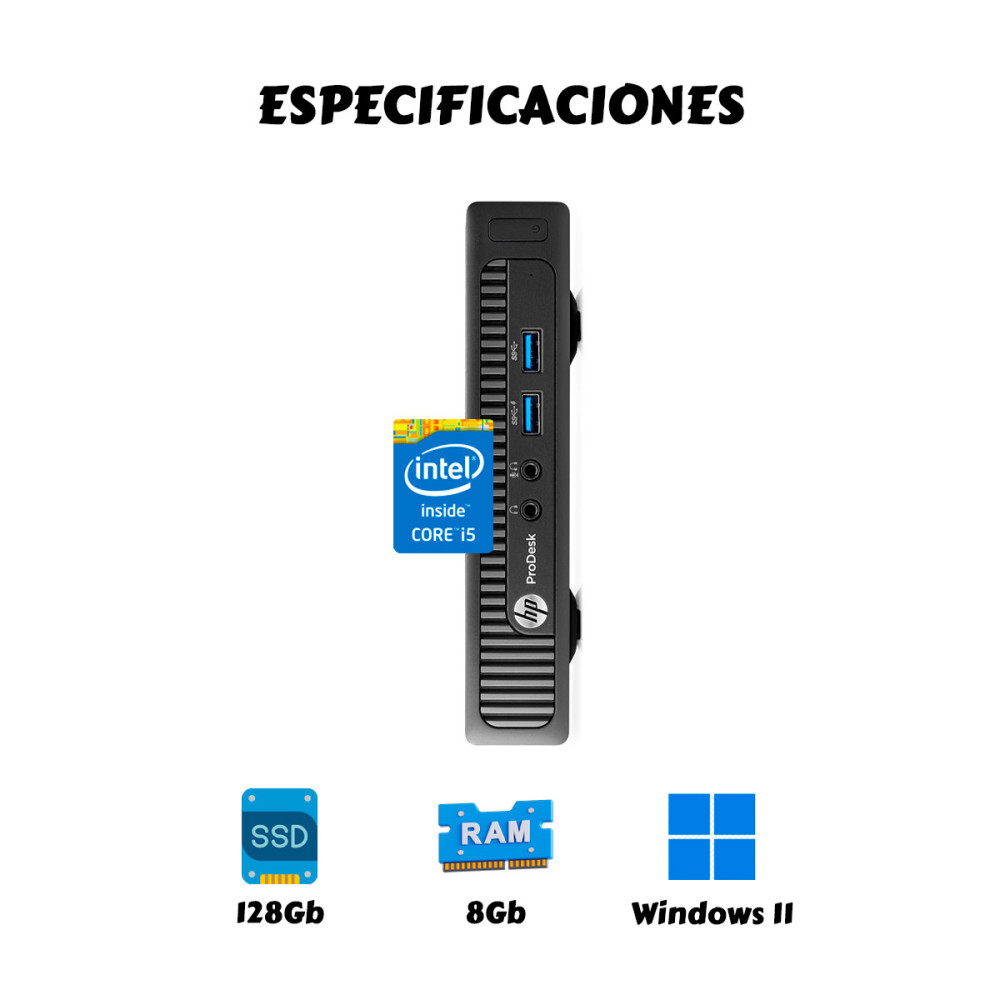 Mini Torre HP i5 4th 8GB SSD 128GB Empresarial | KM Systems