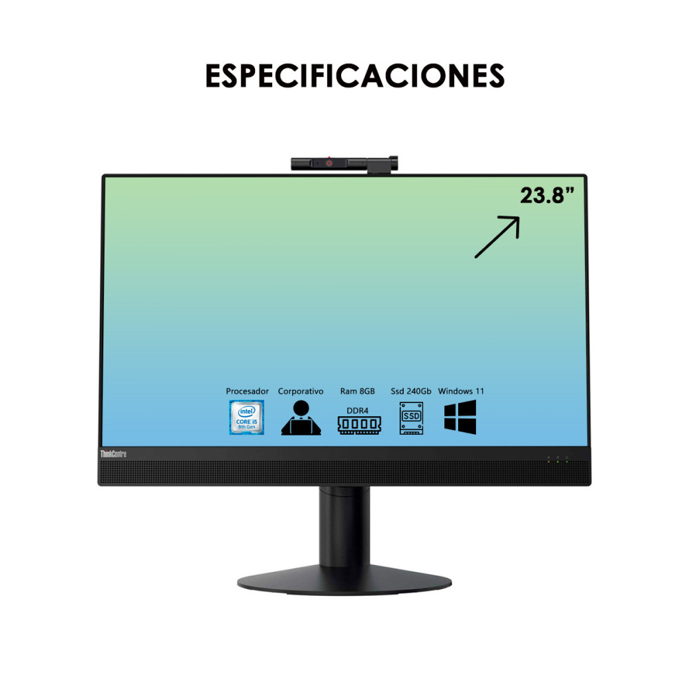 Todo En Uno Lenovo M920z Core I5 8th Ram 8gb Ssd 240gb
