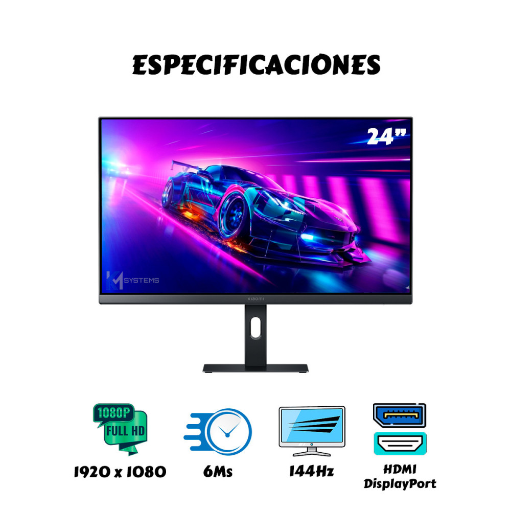 Monitor Gamer Xiaomi  Full HD 144Hz IPS  | KM Systems