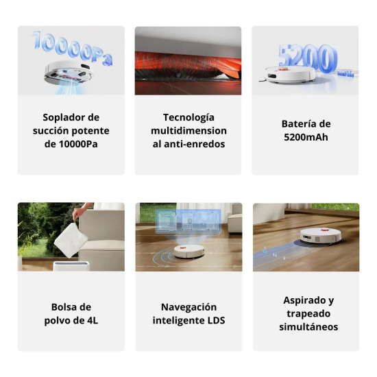 Robot Aspiradora Xiaomi H40 10000Pa Trapeadora | KM Systems